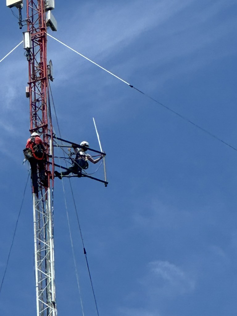 Installing our repeater antenna